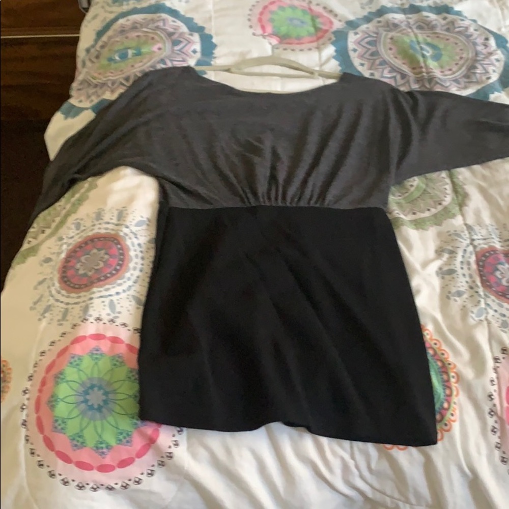 Mini blac/grey dress